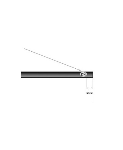 Crus 12 7.5 Mast Extension Carbon C100 Tube 65cm
