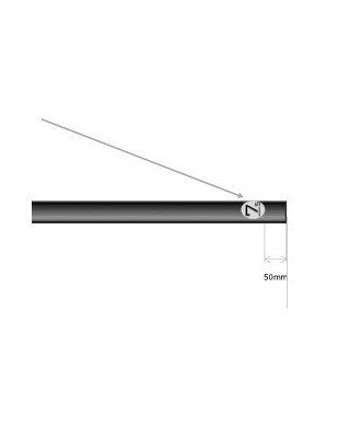 Crus 12 7.5 Mast Extension Carbon C100 Tube 65 CYP0025 Crus Yacht Sàrl